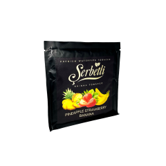 Тютюн Serbetli Pineapple Strawberry Banana (Ананас Полуниця Банан, 100 г)