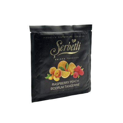 Тютюн Serbetli Raspberry Peach Bodrum Tangerine (Малина Персик Мандарин, 100 г)