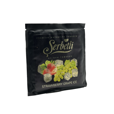 Тютюн Serbetli Strawberry Grape Ice (Полуниця Виноград Лід, 100 г)