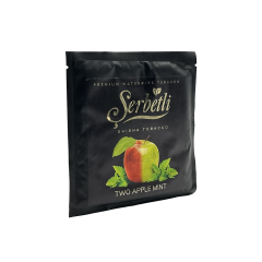 Тютюн Serbetli Two apple Mint (Подвійне Яблуко М'ята, 100 г)