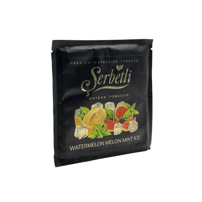 Тютюн Serbetli Watermelon Melon Mint Ice (Кавун Диня М'ята Лід, 100 г)