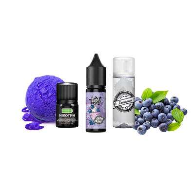 Набір для самозамішування Hype Kit Blueberry Ice Cream (Морозиво чорничне, 50 мг, 15 мл)