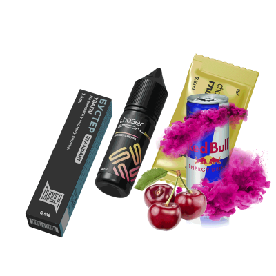 Набор для самозамеса Chaser Special Berry Energy Cherry (Вишня Энергетик, 65 мг, 15 мл)