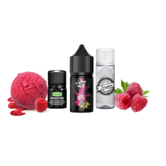 Набір для самозамішування Hype Black Ice Cream Raspberry (Морозиво Малина, 50 мг, 30 мл)