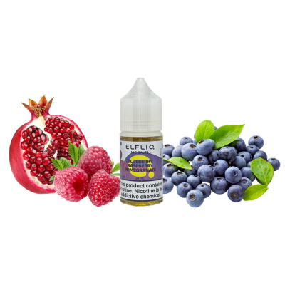 Жидкость Elfliq Blueberry Raspberry Pomegranate (Черника Малина Гранат, 50 мг, 30 мл)