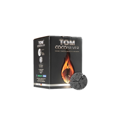 Кокосове вугілля для кальяну Tom CocoSilver (1 кг, 60 шт, сегмент)