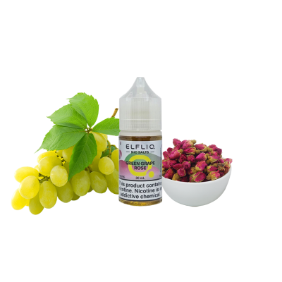 Рідина Elfliq Green Grape Rose (Зелений Виноград Троянда, 50 мг, 30 мл)