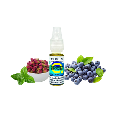 Рідина Elfliq Blueberry Rose Mint (Чорниця Троянда М'ята, 50 мг, 10 мл)