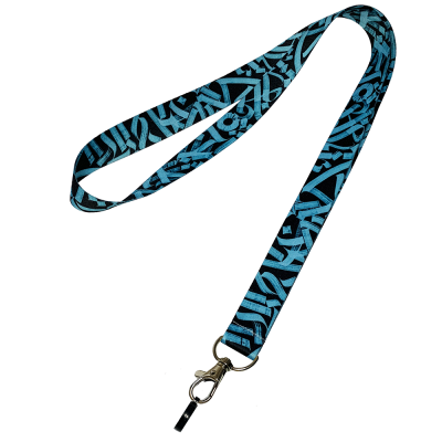 Лента для POD с силиконовым кольцом Personalka Graffiti Blue (Сине-чёрный)