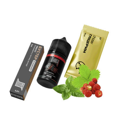 Набір для самозамішування Chaser Black Wild Strawberry Mint Ultra (Суниця М'ята, 65 мг, 30 мл)