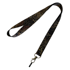 Стрічка для POD із силіконовим кільцем Personalka Gold Ornament (Чорно-золотий)