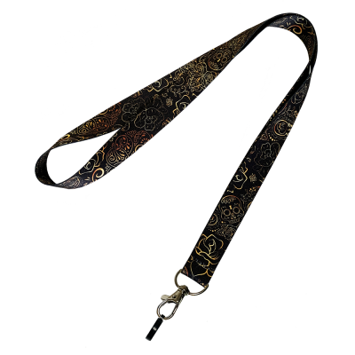 Стрічка для POD із силіконовим кільцем Personalka Gold Ornament (Чорно-золотий)