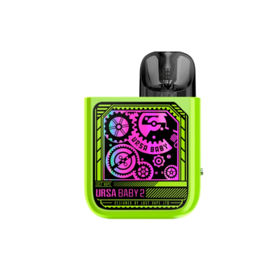 Lost Vape Ursa Baby 2 900 Pop Green x Time Gear (Зелёный, с картриджем) Многоразовый POD