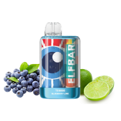 Elf Bar TE6000 Blueberry Lime (Чорниця Лайм) Одноразовий POD