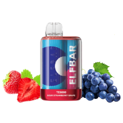 Elf Bar TE6000 Sour Strawberry Grape (Кисла Полуниця Виноград) Одноразовий POD