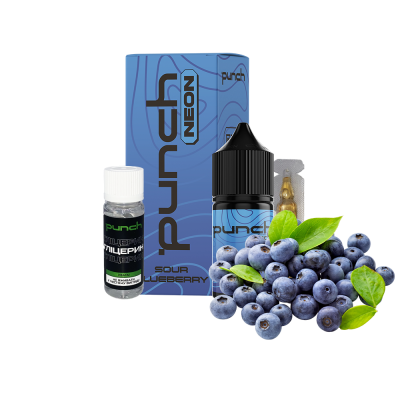 Набор для самозамеса Punch Neon Sour Blueberry (Кислая Черника, 50 мг, 30 мл)