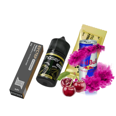 Набор для самозамеса Chaser Mix Energy Cherry Ultra (Вишнёвый Энергетик, 65 мг, 30 мл)