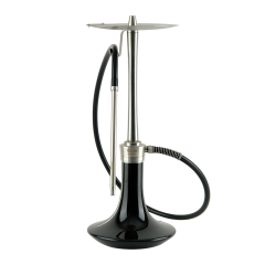 Кальян Oduman Cosmo Black Glass Silver Body (Металік, повний комплект)