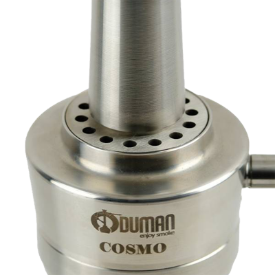 Кальян Oduman Cosmo Clear Glass Silver Body (Металік, повний комплект)