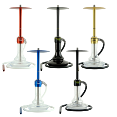 Кальян Oduman Nova Clear Glass Red Body (Червоний, повний комплект)