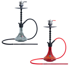 Кальян Amy Deluxe 072.01 PSMBK-RD (чёрный, полный комплект)