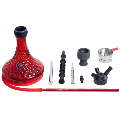 Кальян Amy Deluxe 072.01 PSMBK-RD (чорний, повний комплект) Кальян Amy Deluxe 072.01 PSMBK-RD (чорний, повний комплект)