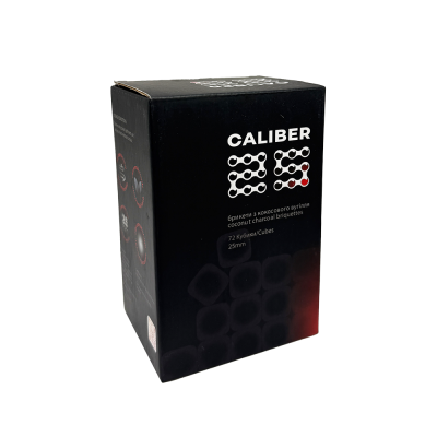 Кокосове вугілля для кальяну Caliber (1 кг, 72 шт, р25)