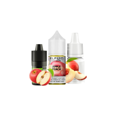 Набір для самозамішування Elfliq Apple Peach (Яблуко Персик, 50 мг, 30 мл)
