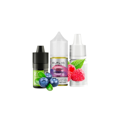 Набір для самозамішування Elfliq Blueberry Sour Raspberry (Чорниця Кисла малина, 50 мг, 30 мл)