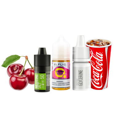 Набор для самозамеса Elfliq Cherry cola (Вишневая Кола, 50 мг, 30 мл)