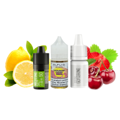 Набір для самозамішування Elfliq Strawberry Cherry Lemon (Полуниця Вишня Лимон, 50 мг, 30 мл)