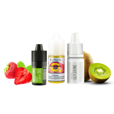 Набір для самозамішування Elfliq Strawberry kiwi (Полуниця Ківі, 50 мг, 30 мл)