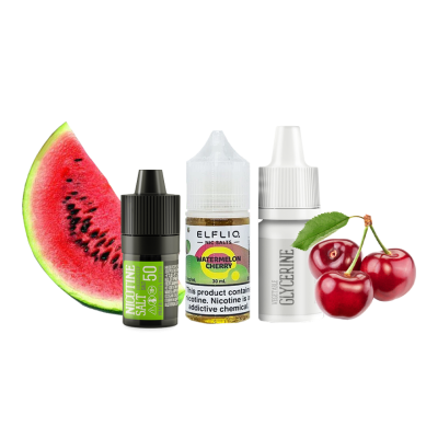 Набір для самозамішування Elfliq Watermelon Cherry (Кавун Вишня, 50 мг, 30 мл)