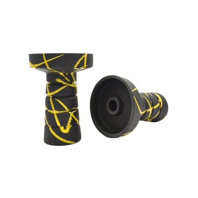 Глиняна чаша Gusto Bowls Harmony Black Glaze Yellow (жовте поливання)