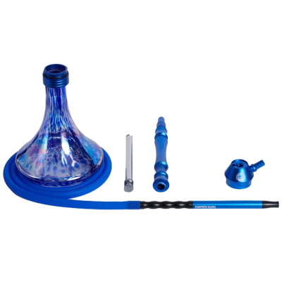 Кальян Yahya Nozzle Blue Full Version (синій, повний комплект)