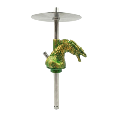 Кальян 2x2 Hookah Dragonborn Green Gold (зелено-золотистий, базовий комплект)