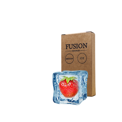 Табак Fusion Medium Ice Strawberry (Клубника Лёд, 100 г)