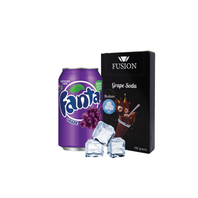 Табак Fusion Medium Ice Grape Soda (Айс Грейп Сода, 100 г)