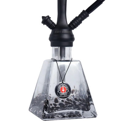 Кальян Amy Deluxe 038 Black (чорний, повний комплект)