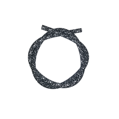 Силіконовий шланг для кальяну Skull Black (Чорний)