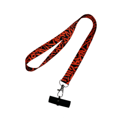 Персональный мундштук силиконовый Personalka Graffiti Red (Красно-чёрный)