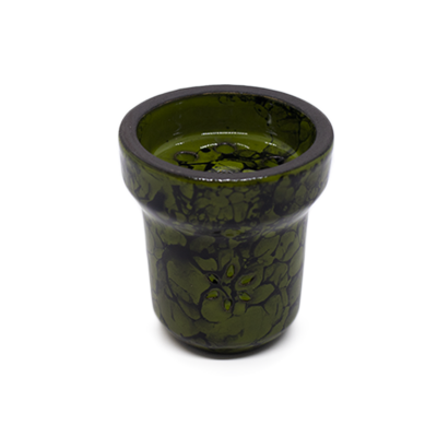 Глиняна чаша Solaris Eva Green Black (Зелена глазур)