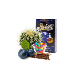 Табак Serbetli Blueberry Cinnamon Bubble Cactus (Черника Корица Жвачка Кактус, 50 г)