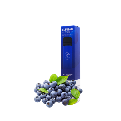 Elf Bar 1500 Blueberry (Чорниця) Одноразовий POD 7610 Elf Bar 1500 Blueberry (Чорниця) Одноразовий POD