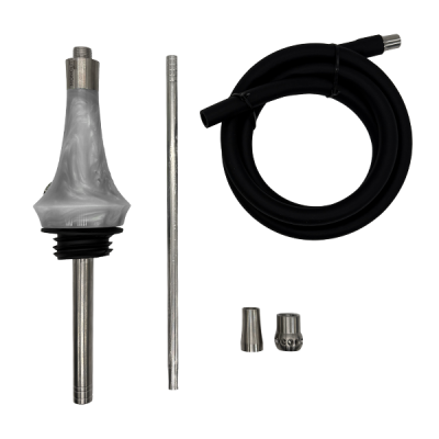 Кальян Totem Hookah Monolit Micra Marble (светло-серый, полный комплект)