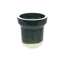 Глиняна чаша GrynBowls Accent White Electric Blue (Електро Синій)