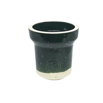 Глиняна чаша GrynBowls Accent White Electric Blue (Електро Синій)