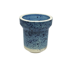 Глиняна чаша GrynBowls Accent White Blue (Синій)