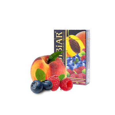 Тютюн Jibiar Raspberry peach blueberry (Малина персик чорниця, 50 г)
