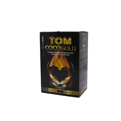 Кокосове вугілля для кальяну Tom Cococha Gold (1 кг, 72 шт, р25)
